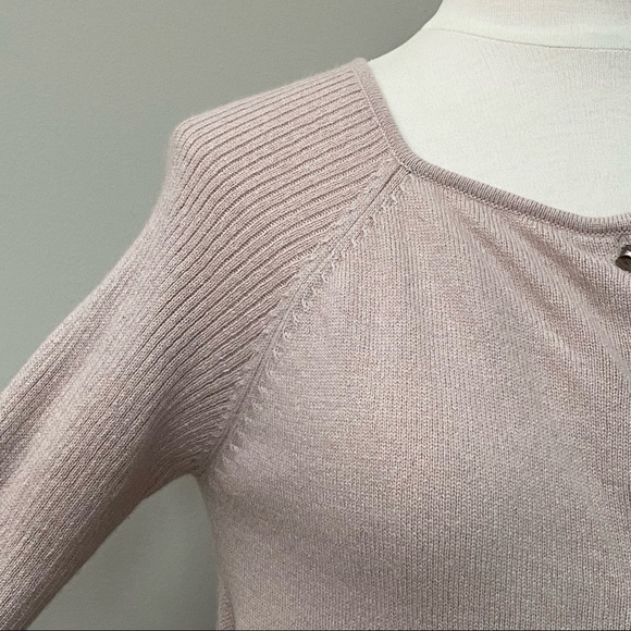 Anthropologie Shae Cashmere Wool Asymmetrical Button Down Cardigan Sweater, Sm - Picture 4 of 13